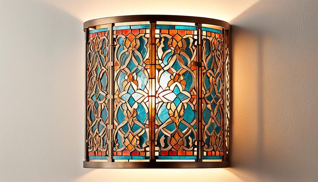 Luminaire mural traditionnel marocain